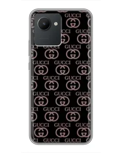 Чехол для Realme C30 с картинкой «Классическая монограмма Gucci»