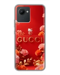 Чехол для Realme C30 с картинкой «Gucci — золотой сад»