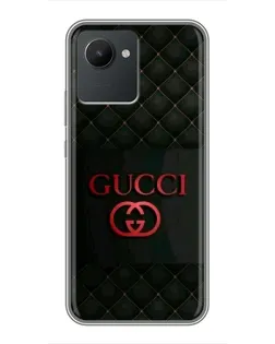 Чехол для Realme C30 с картинкой «Gucci — стеганый черный»