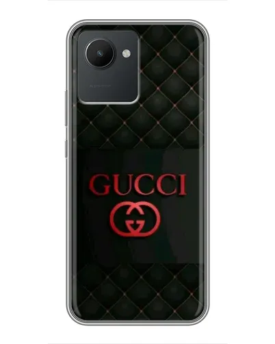 Чехол для Realme C30 с картинкой «Gucci — стеганый черный»