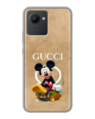 Чехол для Realme C30 с картинкой «Микки Маус Gucci — крафт»