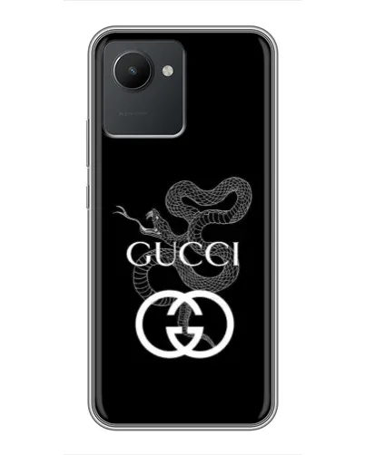 Чехол для Realme C30 с картинкой «Gucci — серебряная змея»