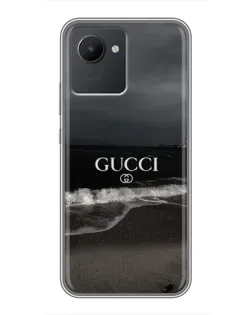 Чехол для Realme C30 с картинкой «Gucci — морской прибой»