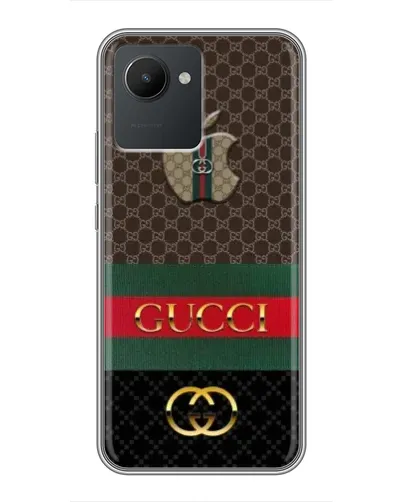 Чехол для Realme C30 с картинкой «Gucci — брендированный десерт»
