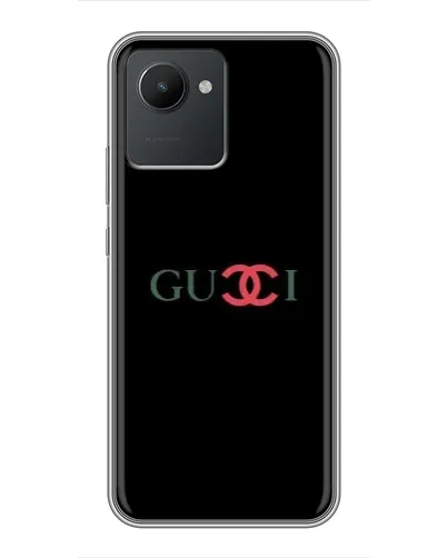 Чехол для Realme C30 с картинкой «Gucci — красный градиент»