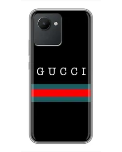 Чехол для Realme C30 с картинкой «Gucci — красный пояс»
