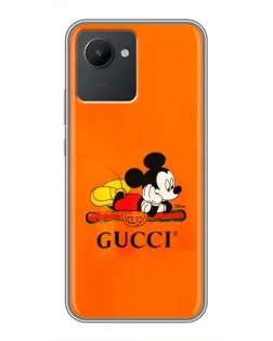 Чохол для Realme C30 з картинкою «Міккі Маус Gucci — помаранч» Чохол для Realme C30 з картинкою «Міккі Маус Gucci — помаранч»