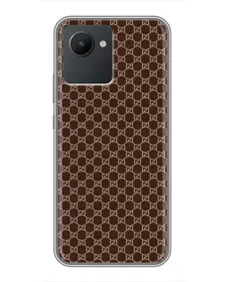 Чохол для Realme C30 з картинкою «Gucci — шоколадна сітка» Чохол для Realme C30 з картинкою «Gucci — шоколадна сітка»