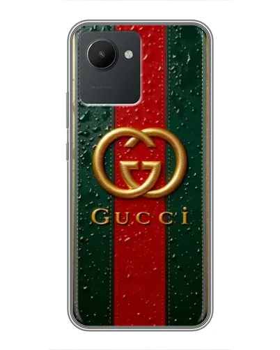 Чохол для Realme C30 з картинкою «Gucci — фірмова смуга та золото» Чохол для Realme C30 з картинкою «Gucci — фірмова смуга та золото»