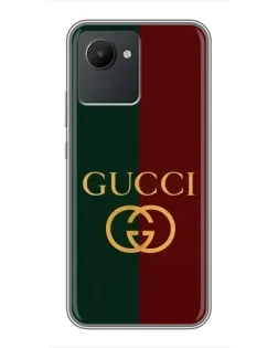 Чохол для Realme C30 з картинкою «Gucci — темно-зелений градієнт» Чохол для Realme C30 з картинкою «Gucci — темно-зелений градієнт»