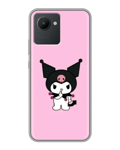 Чехол для Realme C30 с картинкой «Kuromi — розовая нежность»