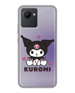 Чехол для Realme C30 с картинкой «Kuromi — фиолетовый арт»