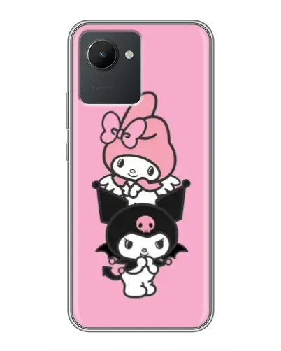 Чехол для Realme C30 с картинкой «My Melody и Kuromi»