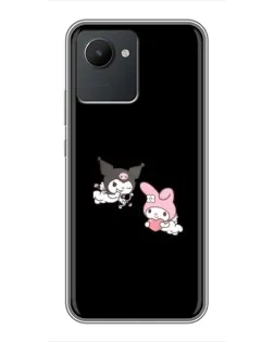 Чехол для Realme C30 с картинкой «My Melody и Kuromi»