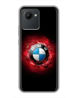 Чехол для Realme C30 с картинкой «Логотип BMW — вспышка»