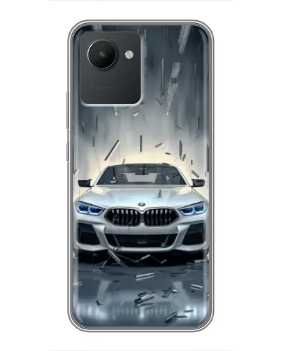 Чехол для Realme C30 с картинкой «BMW в свете фар»