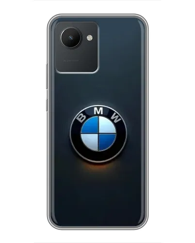Чехол для Realme C30 с картинкой «Логотип BMW — минимализм»