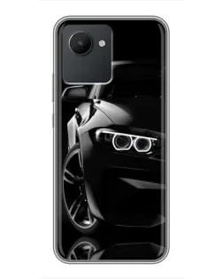 Чехол для Realme C30 с картинкой «Черная BMW — профиль» Чехол для Realme C30 с картинкой «Черная BMW — профиль»