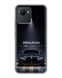Чехол для Realme C30 с картинкой «BMW сквозь ночной город» Чехол для Realme C30 с картинкой «BMW сквозь ночной город»
