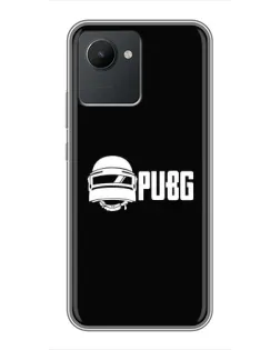 Чехол для Realme C30 с картинкой «PUBG — классический лого»