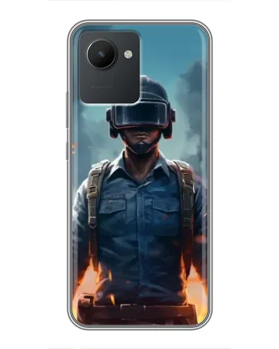 Чехол для Realme C30 с картинкой «PUBG — реалистичный герой» Чехол для Realme C30 с картинкой «PUBG — реалистичный герой»