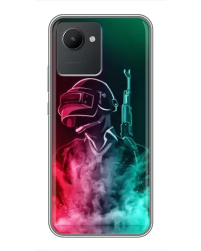 Чехол для Realme C30 с картинкой «PUBG — огненный воин» Чехол для Realme C30 с картинкой «PUBG — огненный воин»