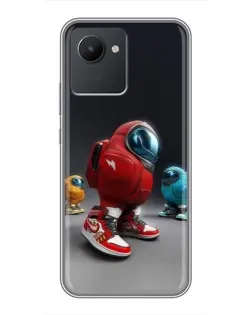 Чехол для Realme C30 с картинкой «Among Us — 3D стиль»