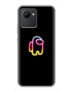 Чехол для Realme C30 с картинкой «Among Us градиент»