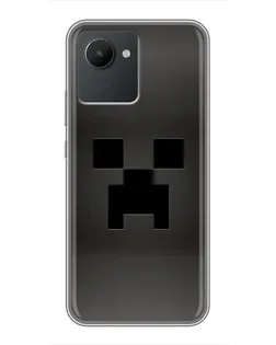 Чехол для Realme C30 с картинкой «Черный крипер градиент»