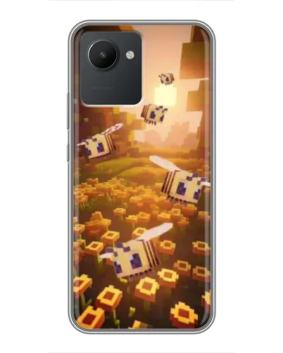 Чехол для Realme C30 с картинкой «Поле подсолнухов»