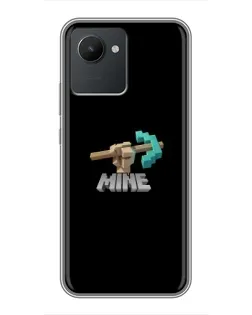 Чехол для Realme C30 с картинкой «Алмазная кирка»