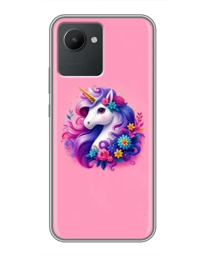 Чехол для Realme C30 с картинкой «Сказочный единорог»