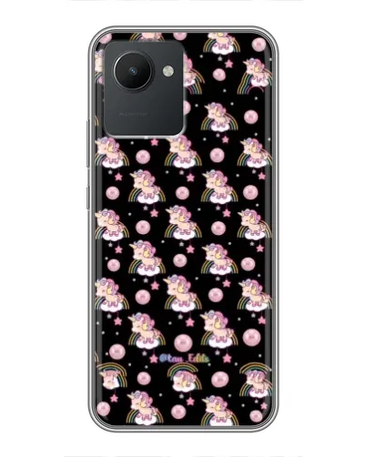 Чехол для Realme C30 с картинкой «Magic Unicorn паттерн»