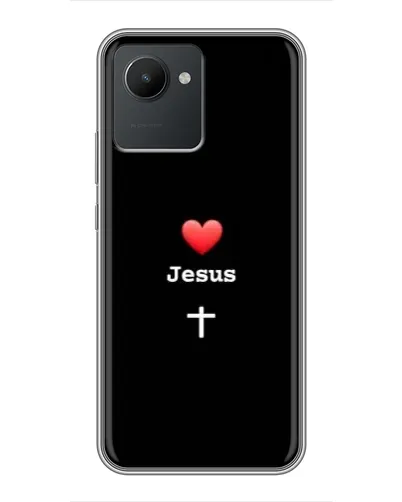 Чехол для Realme C30 с картинкой «Сердце - Jesus» Чехол для Realme C30 с картинкой «Сердце - Jesus»