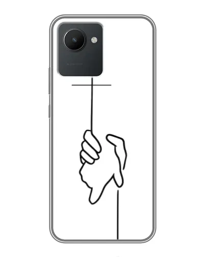 Чехол для Realme C30 с картинкой «Рука держит» Чехол для Realme C30 с картинкой «Рука держит»