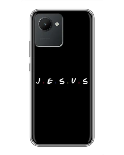 Чехол для Realme C30 с картинкой «Точки веры J.E.S.U.S.» Чехол для Realme C30 с картинкой «Точки веры J.E.S.U.S.»