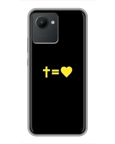 Чехол для Realme C30 с картинкой «Сердце и Крест» Чехол для Realme C30 с картинкой «Сердце и Крест»