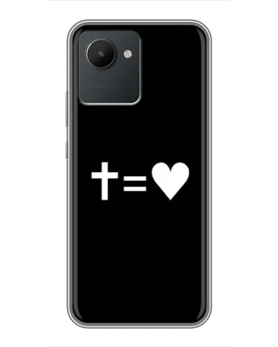 Чехол для Realme C30 с картинкой «Крест и Сердце» Чехол для Realme C30 с картинкой «Крест и Сердце»