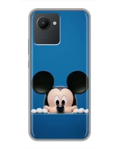 Чехол для Realme C30 с картинкой «Микки выглядывает»