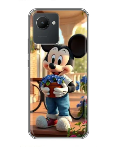Чехол для Realme C30 с картинкой «Микки садовод»