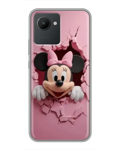 Чехол для Realme C30 с картинкой «Минни сквозь стену»