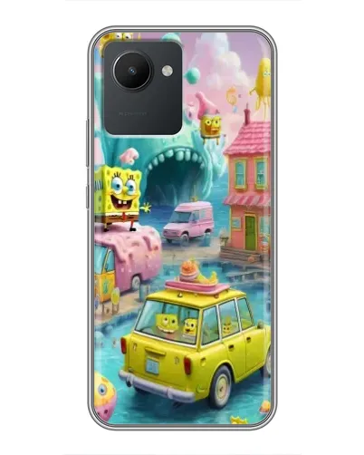 Чехол для Realme C30 с картинкой «Монстр-трак приключения»