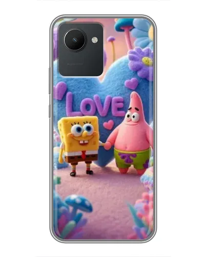 Чехол для Realme C30 с картинкой «Губка Боб Патрик»