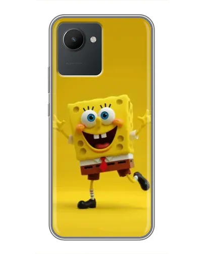 Чехол для Realme C30 с картинкой «Позитивный Губка Боб»