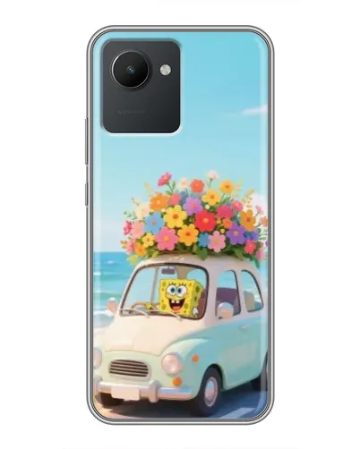 Чехол для Realme C30 с картинкой «Автомобильное путешествие»