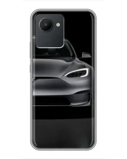 Чехол для Realme C30 с картинкой «Tesla Model S Look» Чехол для Realme C30 с картинкой «Tesla Model S Look»