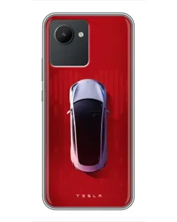 Чохол для Realme C30 з картинкою «Tesla Top View» Чохол для Realme C30 з картинкою «Tesla Top View»