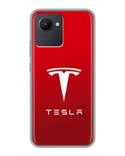 Чехол для Realme C30 с картинкой «Tesla Red Classic»