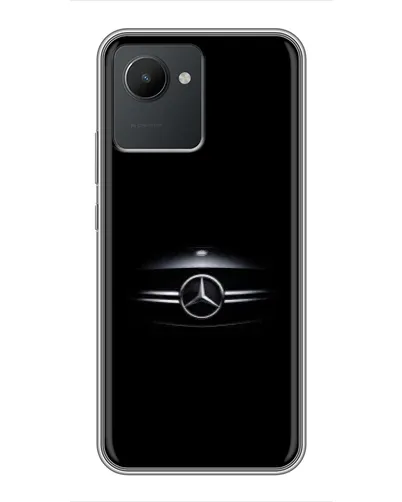 Чехол для Realme C30 с картинкой «Mercedes — абстрактные линии»