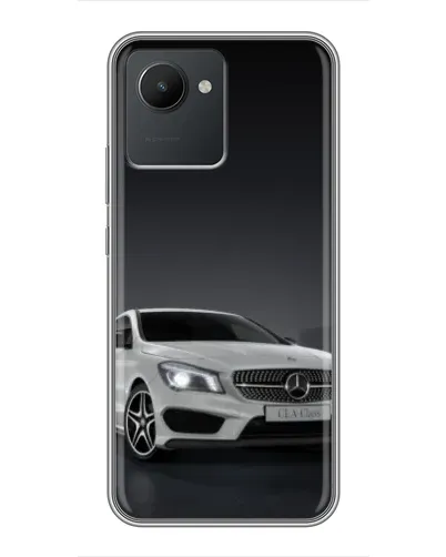 Чехол для Realme C30 с картинкой «Mercedes AMG GT Silver»